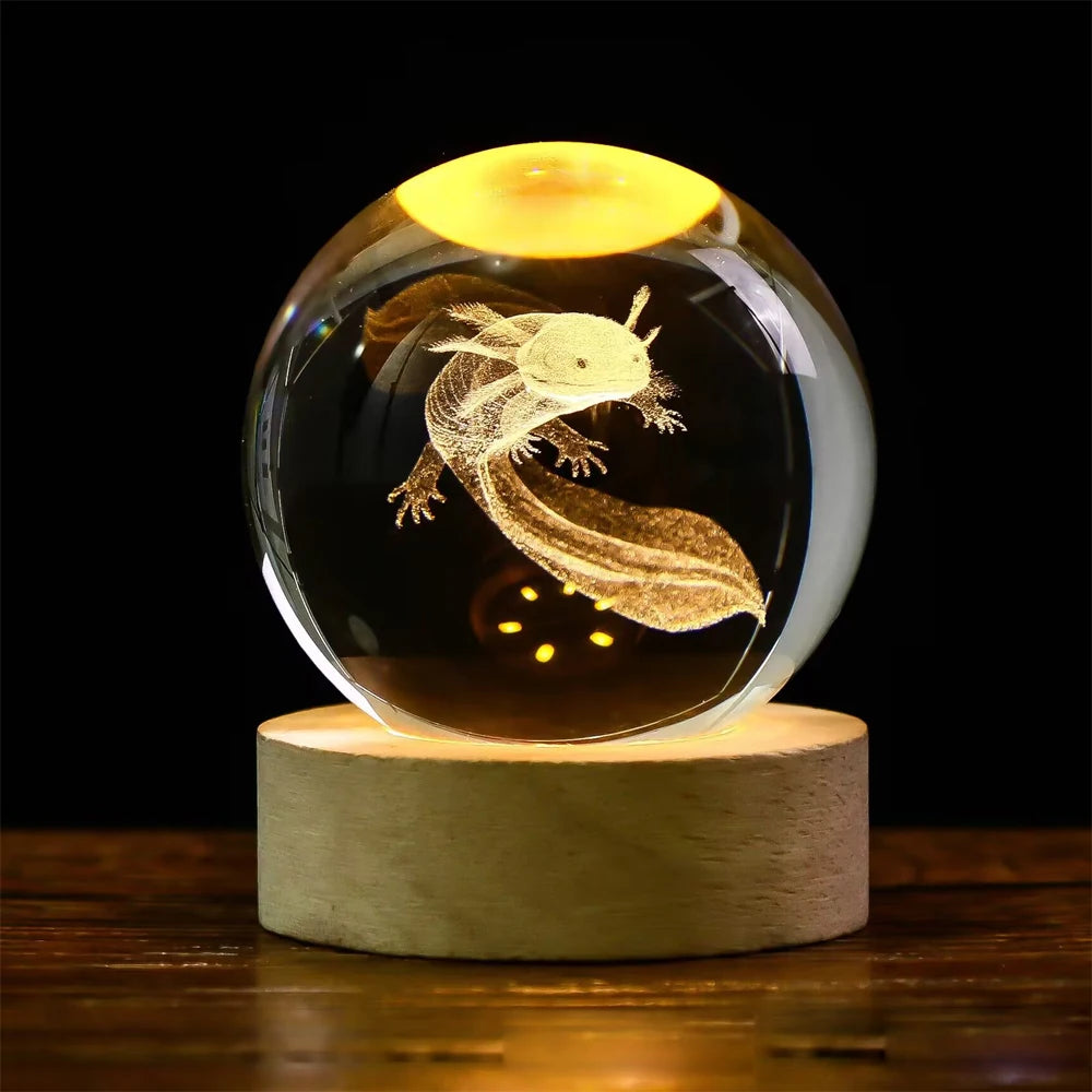 Crystal Planet Night Light Laser Carving Children's Gifts