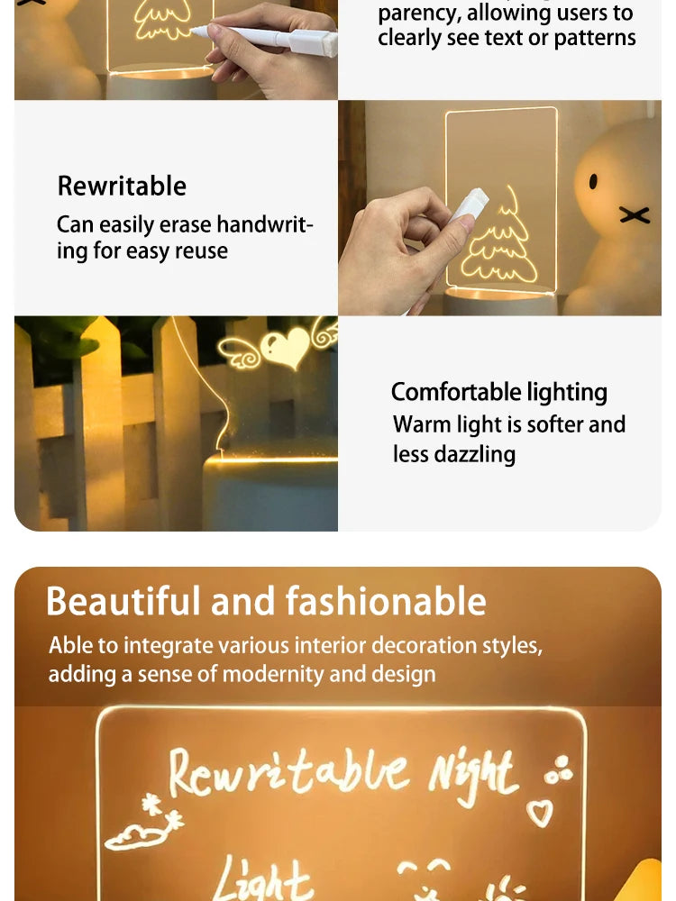 Creative LED Writing Board Notepad