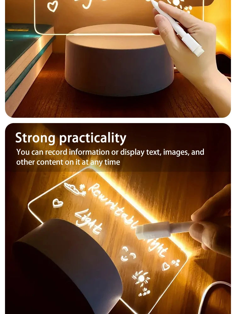 Creative LED Writing Board Notepad