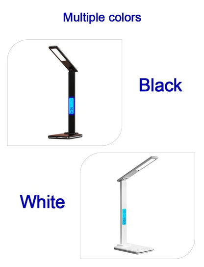 LED Desk Lamp with Wireless Charger and USB Plug in Port Bedside Night Light