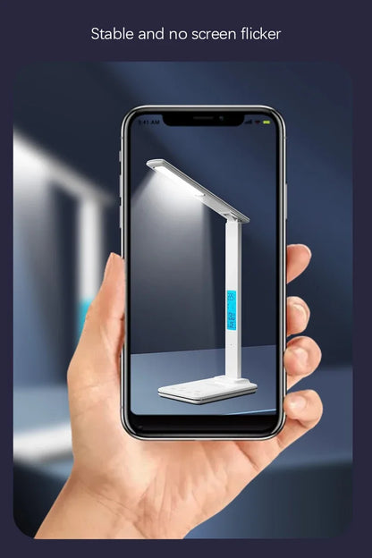 LED Desk Lamp with Wireless Charger and USB Plug in Port Bedside Night Light